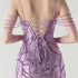 Graceful Sequin Embellished Mesh Mermaid Maxi Dress